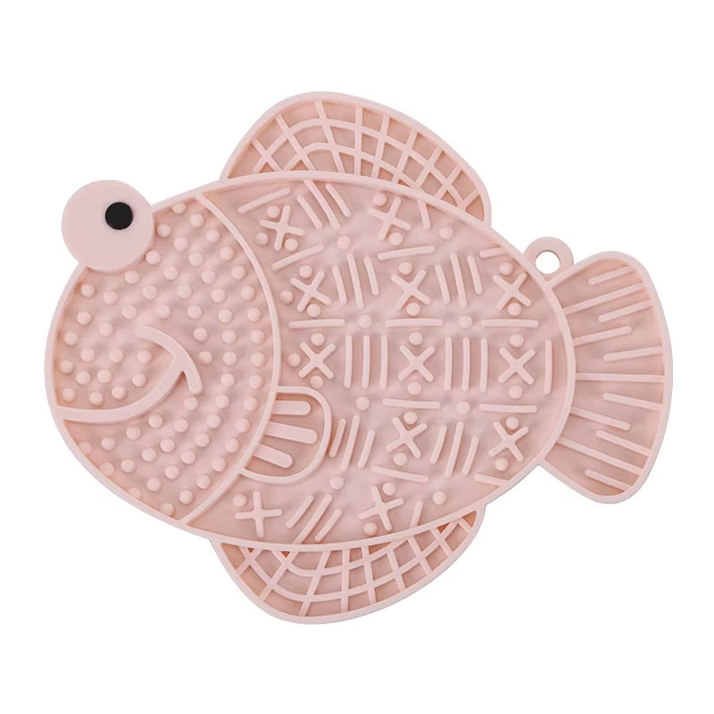 1 Pcslow Feeder Licking Mat for Dogs & Cats-Suction Base Silicone Pet Feeding Mat, Anti-Anxiety Lick Pad with Creative Patterns