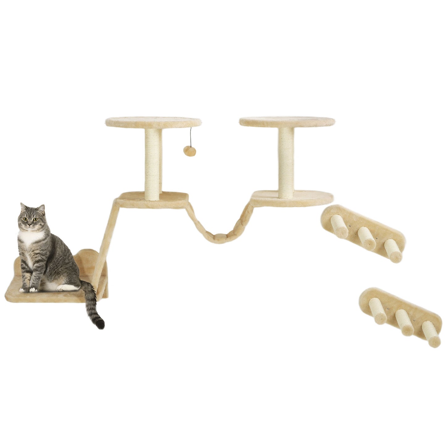 Premium Cat Climbing Set – 3-Piece with Scratching & Perches