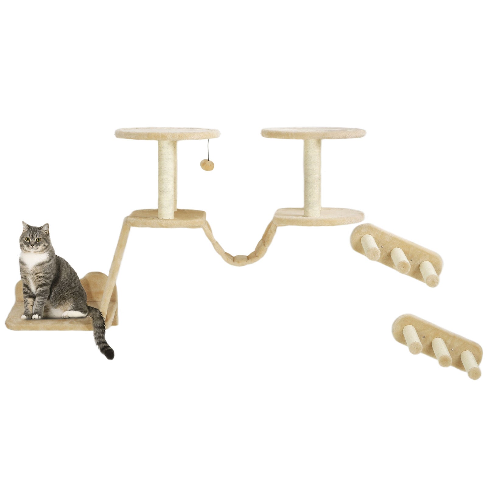 Premium Cat Climbing Set – 3-Piece with Scratching & Perches