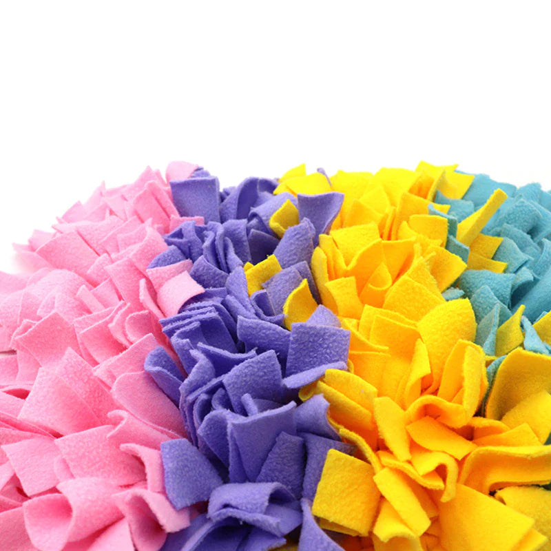 Furryforest Washable Snuffle Smelling Mats for Pet Dogs Anti-Slip Nose Training Blanket Sniffing Pads Dog Puzzle Toys