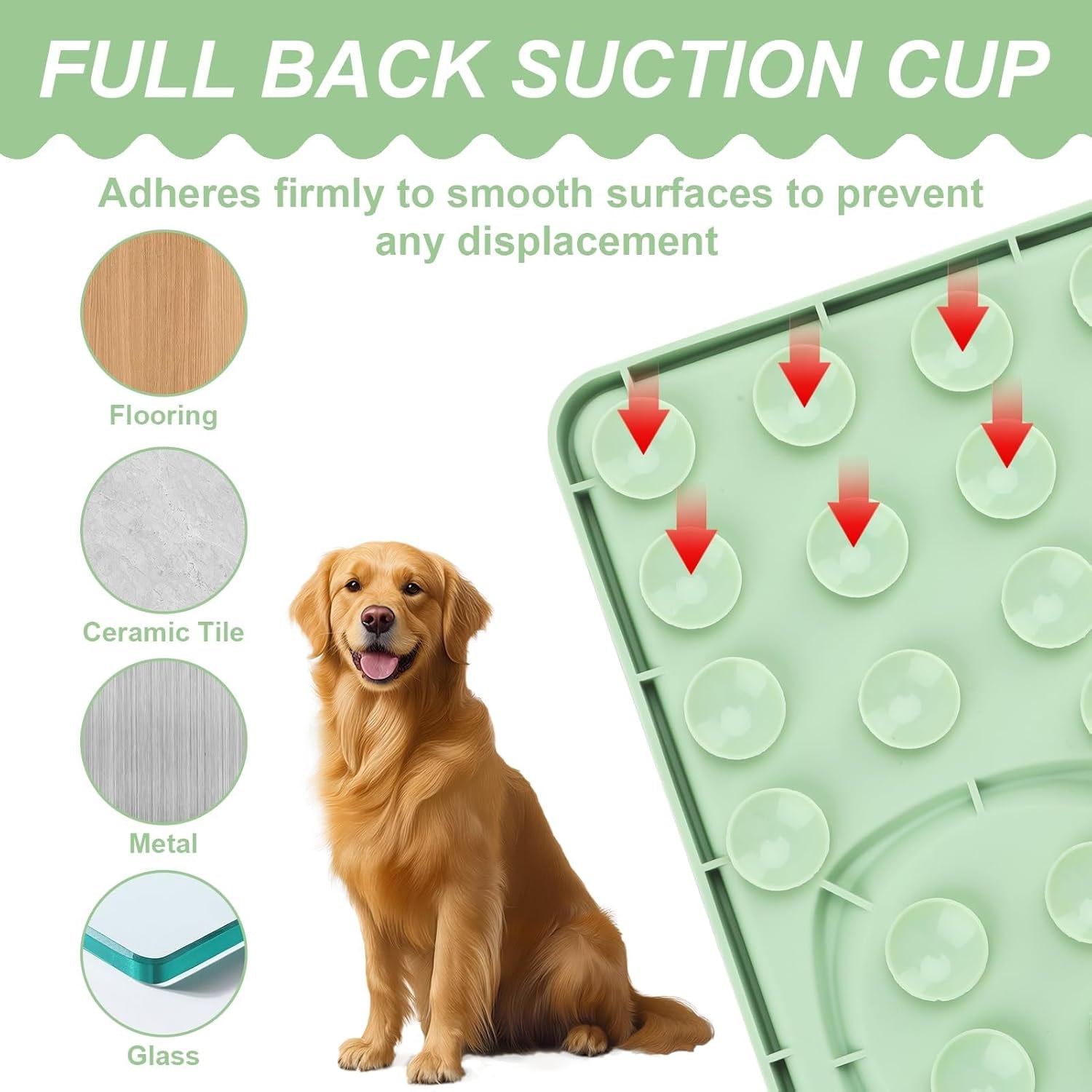 Schleckmatte Hunde Und Katzen Gross 20X20 Cm, Silikon Leckmatte Dog Mit Saugnäpfen, Angstlösende Leckpad Cat Bpa-Frei, Slow Feeder Lick Pat Hund Für Baden Und Fellpflege Fütterungsmatten