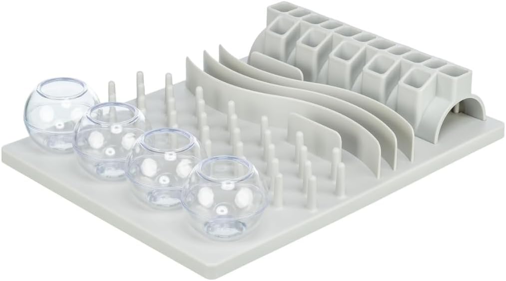 TRIXIE Fun Board – Katzenspielzeug Mit 5 Spielmodulen – Rutschfest – Spülmaschinenfest – Kunststoff – Inkl. Trainingsanleitung – Weiß – 4590