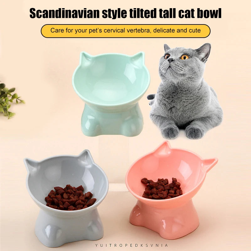  Sweet Cat Bowl – Ergonomischer geneigter Katzennapf 