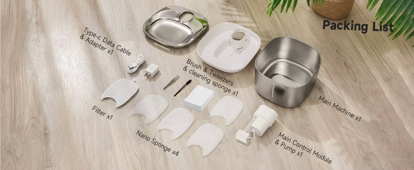 CrystalFlow Smart Pet Fountain