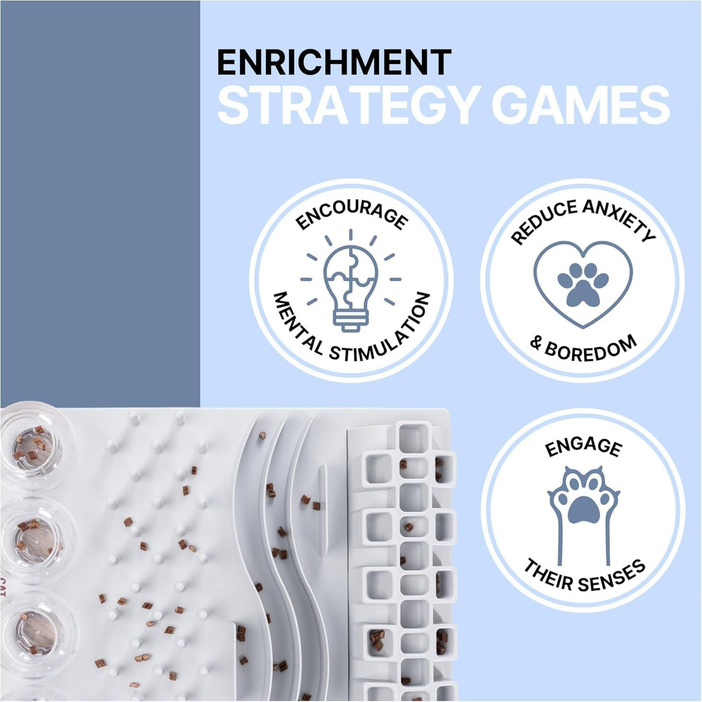 TRIXIE Fun Board – Katzenspielzeug Mit 5 Spielmodulen – Rutschfest – Spülmaschinenfest – Kunststoff – Inkl. Trainingsanleitung – Weiß – 4590