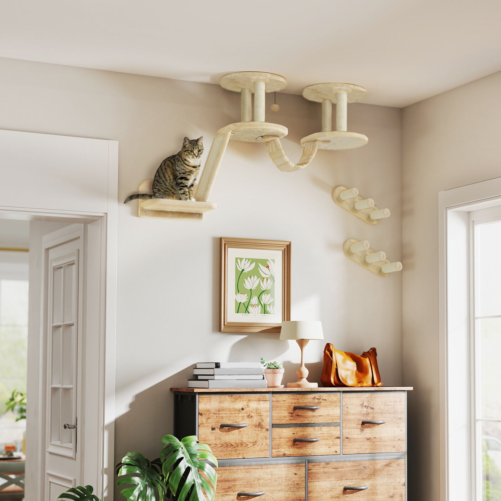 Premium Cat Climbing Set – 3-Piece with Scratching & Perches