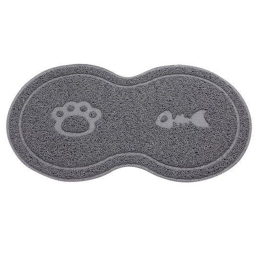 Pet Feeding Mat Dog Cat Eating Drinking Bowl Pad Waterproof Pet Litter Mat Puppy Water Food Dish Tray PVC Feed Placemat for Pet