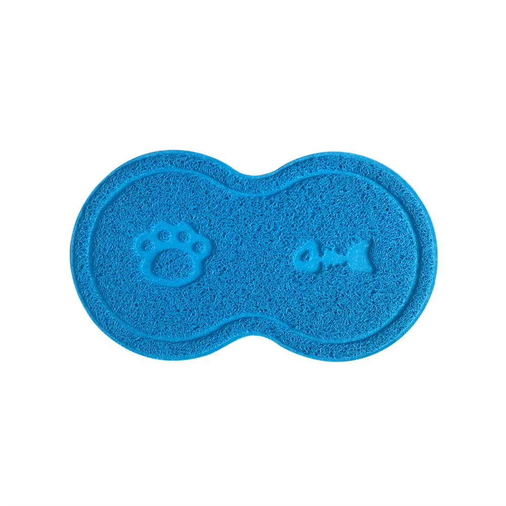 Pet Feeding Mat Dog Cat Eating Drinking Bowl Pad Waterproof Pet Litter Mat Puppy Water Food Dish Tray PVC Feed Placemat for Pet