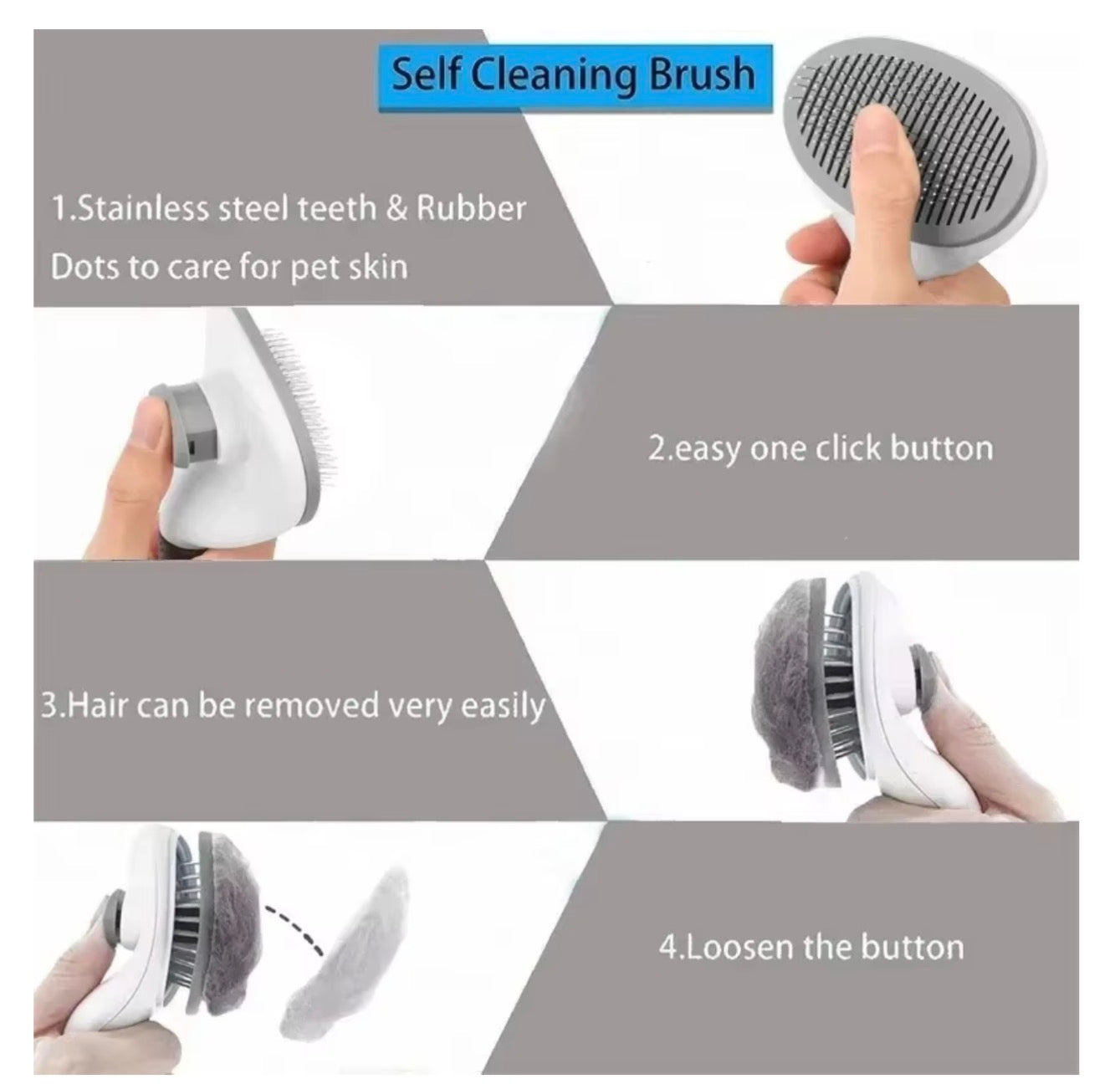 Self-Cleaning Pet Brush