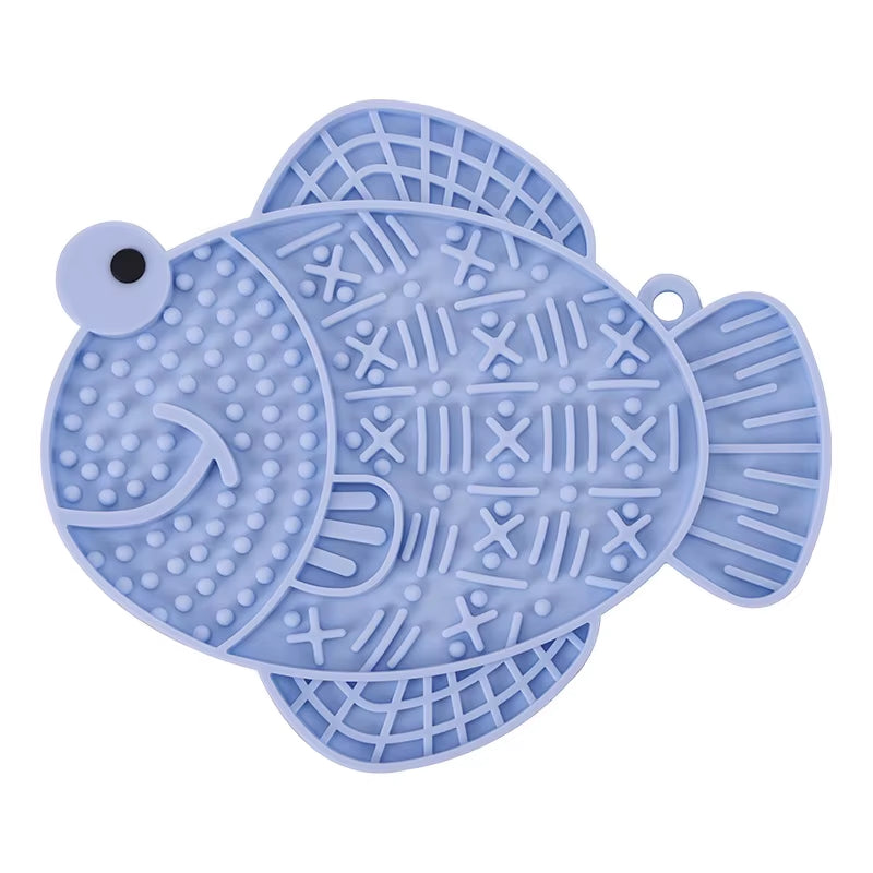 1 Pcslow Feeder Licking Mat for Dogs & Cats-Suction Base Silicone Pet Feeding Mat, Anti-Anxiety Lick Pad with Creative Patterns
