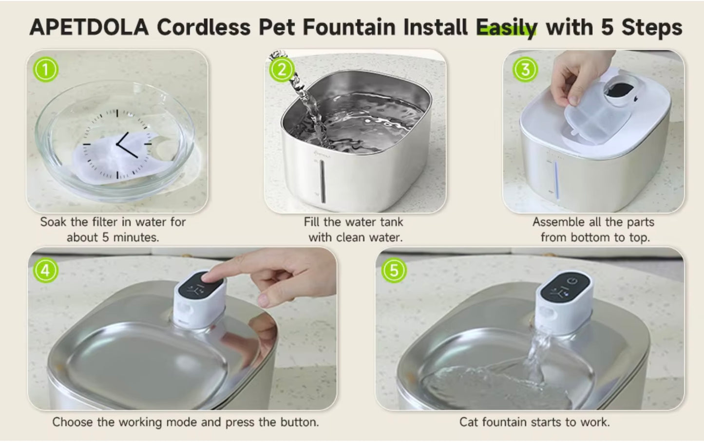 CrystalFlow Smart Pet Fountain