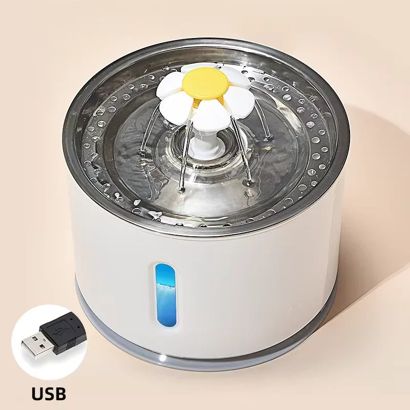 Automatic Cat Water Fountain Pet Bowl Stainless Steel Dog Water Drinking Water Dispenser Feeder Cat Accessories Pet Manufacturer