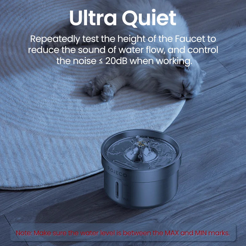 Stainless Steel Pet Drinking Fountain Automatic Cat Water Fountain Smart Pet Water Dispenser for Dog Cat Drinking Supply