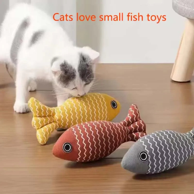 Cat Toys Are Self-Boring, Resistant to Biting Teeth, Clean Cotton Fish Teeth, Interesting Cat Toys, Cat Simulated Fish Toys, Pet