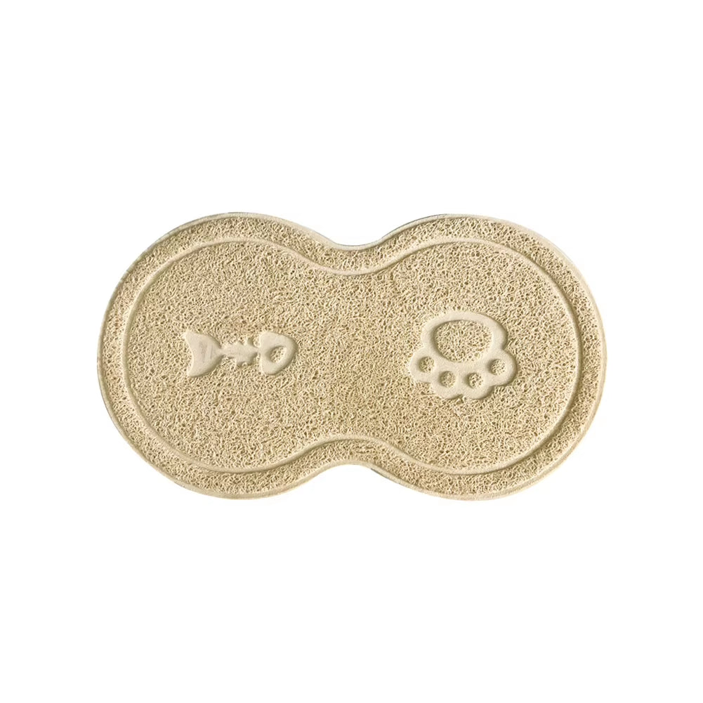 Pet Feeding Mat Dog Cat Eating Drinking Bowl Pad Waterproof Pet Litter Mat Puppy Water Food Dish Tray PVC Feed Placemat for Pet