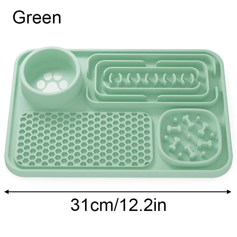 Pet Placemat Cat Slow Feeding Mat Dog Lick Mats Silicone Pets Eating Dogs Feeder Supplies Suction Cup Dog Bathing Distraction