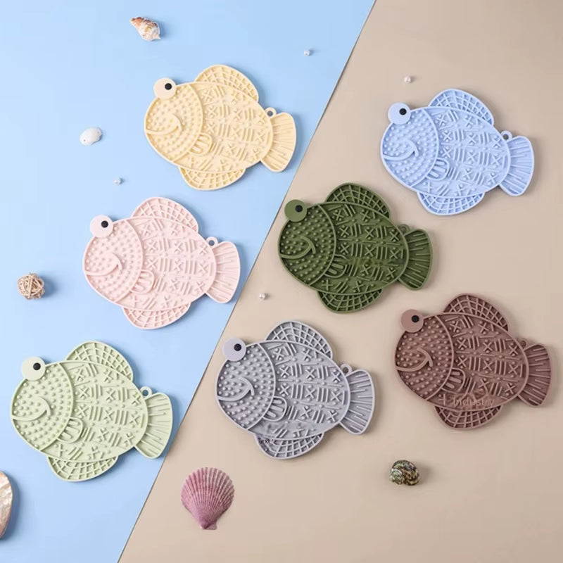 1 Pcslow Feeder Licking Mat for Dogs & Cats-Suction Base Silicone Pet Feeding Mat, Anti-Anxiety Lick Pad with Creative Patterns