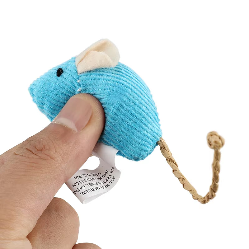 6Pcs Mix Pet Toy Catnip Mice Cats Toys Fun Plush Mouse Cat Toy for Kitten