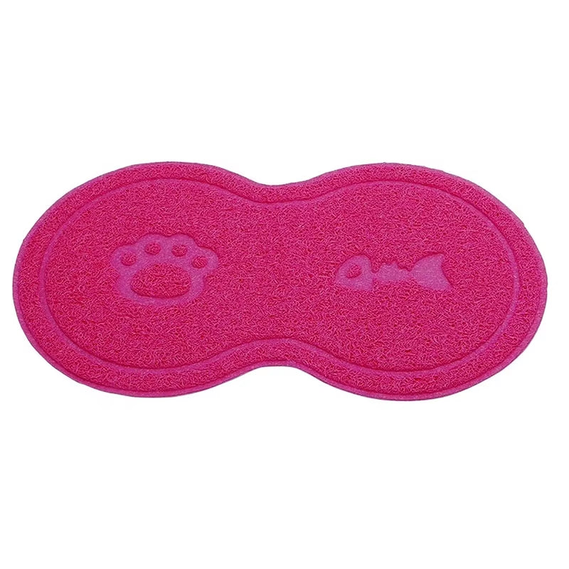 Pet Feeding Mat Dog Cat Eating Drinking Bowl Pad Waterproof Pet Litter Mat Puppy Water Food Dish Tray PVC Feed Placemat for Pet